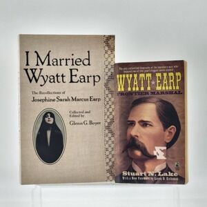 Wyatt Earp Frontier Marshal By Stuart N. Lake Paperback Book Bundle Vintage